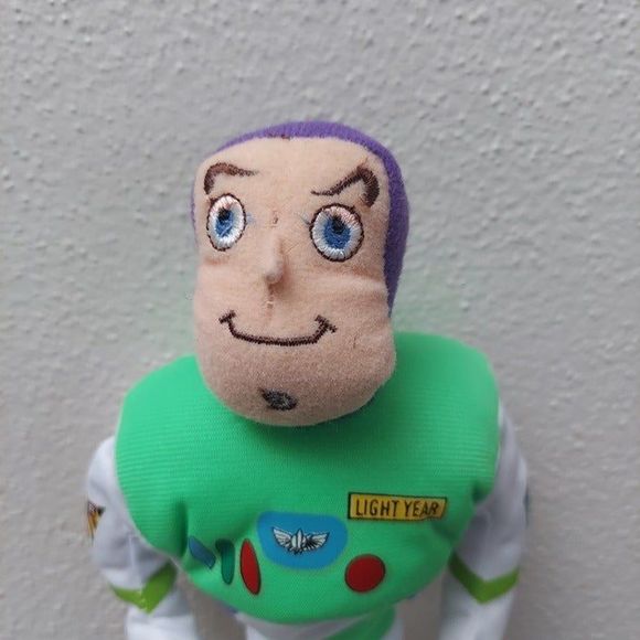Disney Store Pixar Toy Story Buzz Lightyear 8" Mini Bean Bag Plush NWT Vintage - Picture 2 of 11
